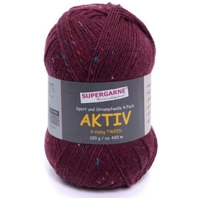 AKTIV Tweed 5235 бордо